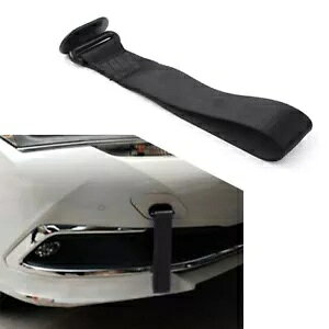 xg Xgbv [ tbN jo[T A/tg op[ ubN- Tow belt strap rally hook universal rear/front bumper black-