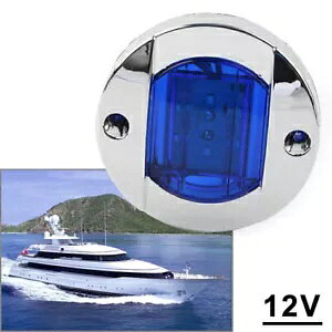 Eh 12V LED TCh}[J[ g[[ Cgu[ v gbN g[[ RV {[gp - Round 12V LED Side Marker Trailer Light Blue Lamp for Truck Trailer RV Boat-