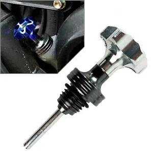 ICQ[W ICx[^[ 125CC ATV sbg_[goCNI[goCp A~jE Vo[- Oil Gauge Oil Level Meter for 125CC ATV Pit Dirt Bike Motorcycle Aluminum Silver-