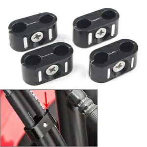 CNC �J�b�g �u���[�L �K�X �v�� ���C���[ ���[�v �N�����v �z���_�[ �N�����v �u���b�N �n�[���[ 1984-UP-�p CNC Cut Brake Gas Pull Wire Rope Clamps Holder Clamp Black for Harley 1984-UP- �y���s�A���i�z