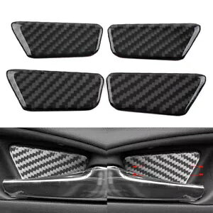 4x �C���e���A�h�A�V�F���g���� �V�{���[ �G�N�C�m�b�N�X 2017-22 �J�[�{���t�@�C�o�[ �u���b�N- 4x Interior Door Shell Trim for Chevrolet Equinox 2017-22 Carbon Fiber Black- �y���s�A���i�z