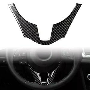 J[{t@Co[Ci[XeAOzC[gJo[}c_ 3 ANZ 2014-2016- Carbon Fiber Inner Steering Wheel Trim Cover For Mazda 3 Axela 2014-2016-