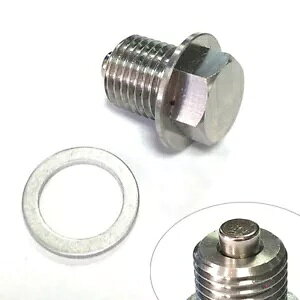 M14 x 1.5 XeX|IChlW lIWΕt ԗpjo[T- M14 x 1.5 Stainless Steel Oil Drain Screw with Neodymium Magnet Car Universal-