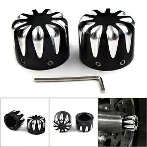 n[[ GNgOCh X|[cX^[pJbgtgANXLbvibgJo[- Cut Front Axle Cap Nut Cover for Harley Electra Glide Sportster-