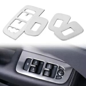 CeAhAp[EBhEJo[x[X`[Vo[{{ XC60 2018-2022- Interior door power window cover bezel steel silver for Volvo XC60 2018-2022-