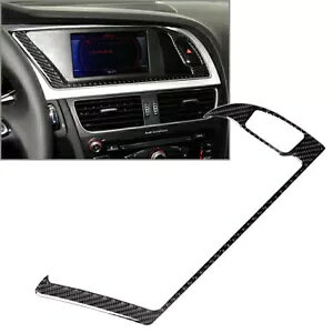 GPS irQ[VVXeplt[gJ[{t@Co[AEfB A4 B8 A5 2009-2016- GPS Navigation System Panel Frame Trim Carbon Fiber for Audi A4 B8 A5 2009-2016-
