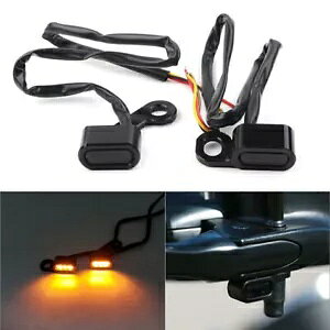 n[[ppV[PV LED CWP[^[~jnho[Cgv- Sequential LED Indicators Flowing Mini Handlebar Light Lamp for Harley UK-