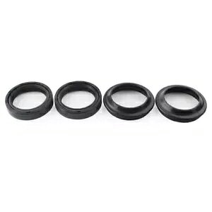 35X48-11mm I[goC tgtH[N _p[ ICKXPbg & _XgKXPbg ubN 4 - 35X48-11mm motorcycle front fork damper oil gasket & dust gasket black 4 PCs-