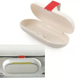 ToCU[ KlP[X z_[ TOX {bNX J[h V[g Nbv jo[T- Sun visor glasses case holder sunglasses box card receipt clip universal-