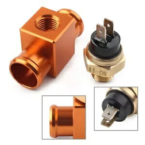 22 ~[gxXCb`WG[^[t@IWz_ 125-650cc XYL 125-450cc- 22 mm temperature switch radiator fan orange for Honda 125-650cc Suzuki 125-450cc-