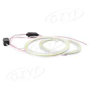 LED n[v 105 COB GWFACYOtHOv 2x 12V-24V Eh 90mm- LED Halo Lamp 105 COB Angel Eyes Ring Fog Lights 2x 12V-24V Round 90mm-