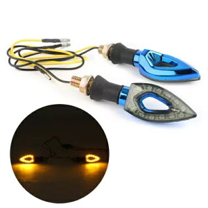 12V LED CWP[^[ CWP[^[ Ao[Cgv u[yA jo[TI[goC- 12V LED Indicator Indicator Amber Light Lamps Blue Pair Universal Motorcycle-