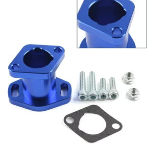 CNC Lu^[ A_v^[ Lu^[ Ce[N}jt^[ VM22 PZ19 PZ26 u[^[^[p- CNC Carburetor Adapter Carb Intake Manifter for VM22 PZ19 PZ26 Blue Metal Motor-