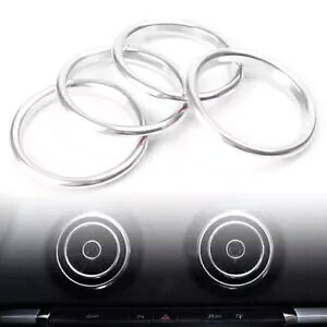 COCmYOOO 4pc AEfB A3 8V 12-19- Ventilation rings ventilation nozzles rings outdoor decorative rings decor 4pc for Audi A3 8V 12-19-
