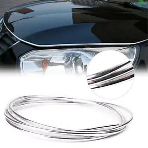 6M g[fBOԂ̃hAGbWیJo[N[V- 6M trim molding car door edge scratch protection cover chrome new-