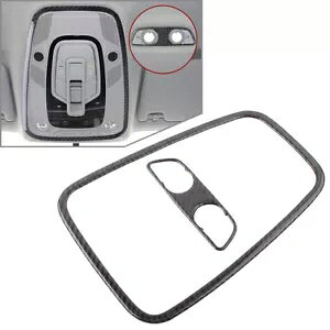�C���e���A�Ǐ��������v�J�o�[�A�E�f�B A4 B9 2017-2020 �J�[�{���t�@�C�o�[- Interior reading light lamp cover for Audi A4 B9 2017-2020 carbon fiber-