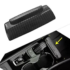 カーボンインテリア中央灰皿カバー ABS ボルボ XC40 2018-2020- Carbon Interior Central Ashtray Cover ABS for Volvo XC40 2018-2020-