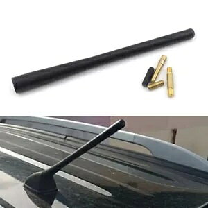 21CM �A���e�i ���[�t �A���e�i �}�X�g �� AM/FM ���W�I �� ���j�o�[�T�� �u���b�N- 21CM Antenna Roof Antenna Mast Car AM/FM Radio Car Universal Black- �y���s�A���i�z