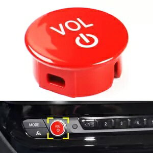 ���W�I�{�����[���{�^���J�o�[ BMW G �V���[�V 2 3 4 8 �V���[�Y M3 M4 X3 X4 ���b�h- Radio Volume Button Cover For BMW G Chassis 2 3 4 8 Series M3 M4 X3 X4 Red- �y���s�A���i�z