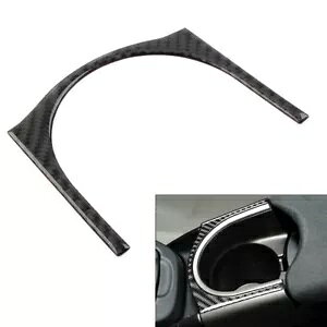 インテリアアームレストカップホルダーカバートリムトヨタプリウス 2012-2015 カーボンブラック- Interior Armrest Cup Holder Cover Trim for Toyota Prius 2012-2015 Carbon Black-