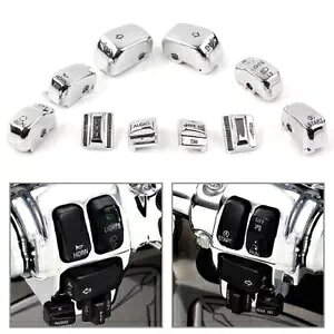 }jAXCb`Jo[nEWO{^LbvZbgN[n[[c[O96-13p- Manual Switch Cover Housing Button Caps Set Chrome for Harley Touring 96-13-