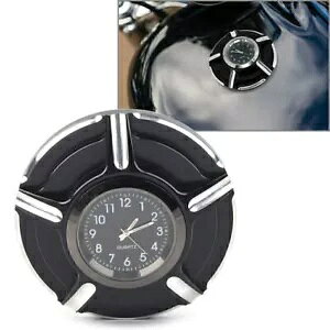 I[goCRW^NWn[[pvtrbgA~jEubN- Motorcycle Fuel Lid Tank Lid with Watch for Harley Billet Aluminum Black-