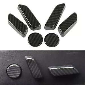 �J�[�{���t�@�C�o�[�J�[�V�[�g�n���h���J�o�[�g�����e�X�����f�� 3 17-19- Carbon Fiber Car Seat Handle Cover Trim For Tesla Model 3 17-19- �y���s�A���i�z