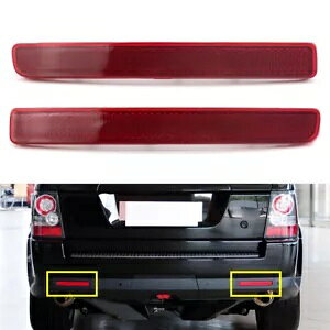 ���A�o���p�[���t���N�^�[�x���X�g���b�v 2x �����h���[�o�[�f�B�X�J�o���[ 3 & 4 �p- Rear Bumper Reflector Warning Strips 2x for Land Rover Discovery 3 & 4- �y���s�A���i�z