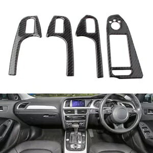 CeAhAJo[A[XggAEfB A4 B8 2008 - 2015 RHD J[{t@Co[- Interior door cover armrest trim for Audi A4 B8 2008 - 2015 RHD carbon fiber-