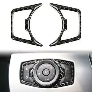 tH[h F150 14 + }X^O GNXv[[ wbhCg XCb` g J[{t@Co[ XebJ[- For Ford F150 14+Mustang Explorer Headlight Switch Trim Carbon Fiber Sticker-