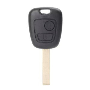 �t���b�v�����[�g�L�[�P�[�X�V�F���L�[�z���_�[ 2 �{�^���v�W���[ 206 307 �u���b�N- Flip Remote Key Case Shell Keychain 2 Button for Peugeot 206 307 Black- �y���s�A���i�z