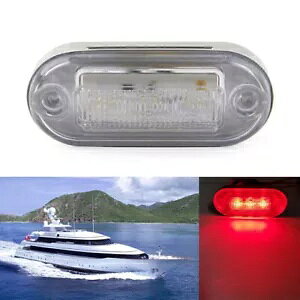 12V 3 SMD LED シグナルライトランプ - トラックトレーラー RV ボート用赤色ディスプレイ- 12V 3 SMD LED Signal Light Lamps - Red Display for Truck Trailer RV Boat-