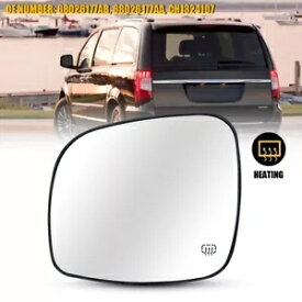 左側加熱ミラーガラス バックプレート付き 2009-2016 シボレー トラバース用 Left Side Heated Mirror Glass w/ Back Plate For 2009-2016 Chevrolet Traverse