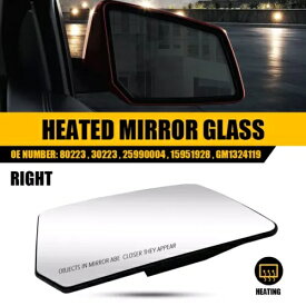 右側加熱ミラーガラス バックプレート付き 2009-2016 シボレー トラバース用 Right Side Heated Mirror Glass w/ Back Plate For 2009-2016 Chevrolet Traverse