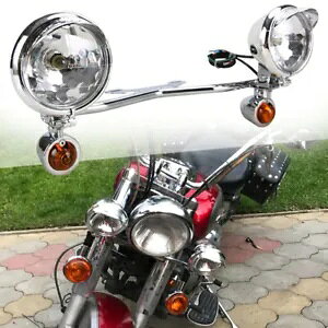I[goC^]pbVOX|bgtHOCgo[^[VOin[[z_ɓK Motorcycle Driving Passing Spot Fog Light Bar Turn Signals Fit For Harley Honda