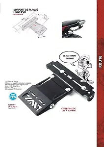 �T�|�[�g�v���[�g �|���`���g���j�o�[�T�����C�Z���X CB1000RR Hornet 600 CBF Support Plate Foldable Tilting Universal License CB1000RR Hornet 600 CBF �y���s�A���i�z