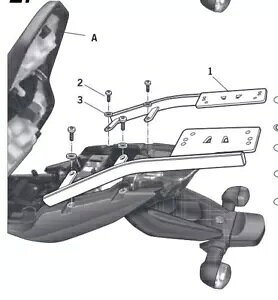 �g�b�v�}�X�^�[ �g�b�v�P�[�X�}�E���g�V���b�h ���}�n XJ6 �f�B�o�[�W���� 600 2009 - 2015 Top Master Top Case Mount Shad Yamaha XJ6 Diversion 600 2009 - 2015