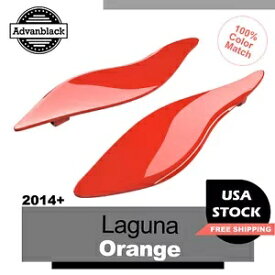 ラグナ オレンジ 調整可能なフェアリング エア ディフレクター ハーレー ストリート トライ グライドに適合 Laguna Orange Adjustable Fairing Air Deflectors Fits Harley Street Tri Glide