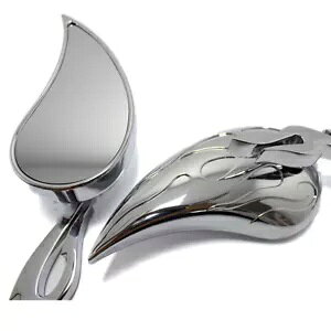 n[[_rbh\ƃrbOhbOp̃rbON[eBAhbvI[goCobN~[ BIG Chrome Teardrop Motorcycle Rear View Mirrors For Harley Davidson And Big Dog