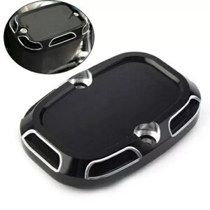 CNC ubN u[L }X^[ V_[ Jo[ Lbv n[[ c[O [h OCh \teCp CNC Black Brake Master Cylinder Cover Cap For Harley Touring Road Glide Softail
