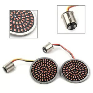 2 bh 1157 LED ECJ[ ECJ[ Cg n[[ c[O [hLO _Cip 2pcs Red 1157 LED Turn Signals Blinker Light for Harley Touring Road King Dyna