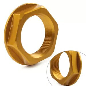 CNC �g���v���c���[�X�e�����[�N�Z���^�[�z�[���i�b�g���j�o�[�T���I�[�g�o�C�S�[���h�A���~ CNC Triple Tree Stem Yoke Center Hole Nut For Universal Motorcycle Gold Aluminum �y���s�A���i�z