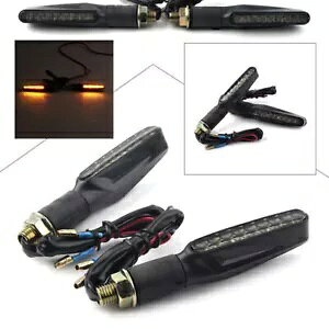 ���j�o�[�T���I�[�g�o�C 12V LED �^�[���V�O�i���A���o�[���C�g�z���_�n�[���[���}�n�ɓK�� Universal Motorcycle 12V LED Turn Signal Amber Lights Fit Honda Harley Yamaha �y���s�A���i�z