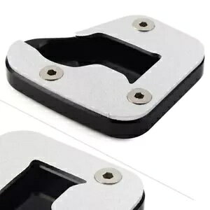 oCNLbNX^hTChX^hgv[gpbhtBbgXYLnuT 08-20 Vo[ Motorbike Kickstand Sidestand Enlarge Plate Pad Fit SUZUKI HAYABUSA 08-20 Silver
