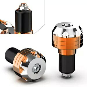 2x IW XN[^[ A~jE nh nho[ Obv o[ Gh Lbv vO XC_[ 2x Orange Scooter Aluminum Handle Handlebar Grips Bar End Cap Plugs Slider