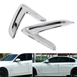 N[ TCh {fB }[J[ tF_[ GA EBO xg g tBbg BMW 3V[Y F30 13-18 Chrome Side Body Marker Fender Air Wing Vent Trim Fit BMW 3Series F30 13-18
