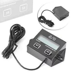 1xfW^GW^R^R[^[A[[^[g`bp[ATVXp[NvO2&4ɓK 1xDigital Engine Tach Tachometer Hour Meter Fit Moto Choppers ATV Spark Plug 2&4