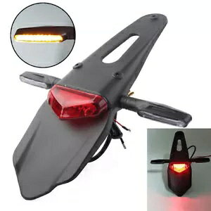 I[goC LED AtF_[ u[L e[ Cg ECJ[ _[g It[h jo[T Motorcycle LED Rear Fender Brake Tail Light Turn Signal Dirt Off-road Universal
