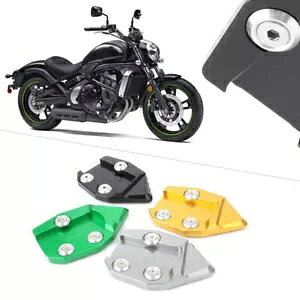 CNC TChX^h LbNX^h tbgv[gpbh 2015-2016 Kawasaki VN 650 ɓK CNC Side Stand Kickstand Extension Foot Plate Pad Fit 2015-2016 Kawasaki VN 650