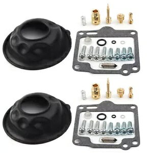 Lu^[YCLbg vW[_Ctt }n XV750 r[S 750 88-97p Carburetor Carb Repair Kit w/Plunger Diaphragm For Yamaha XV750 Virago 750 88-97